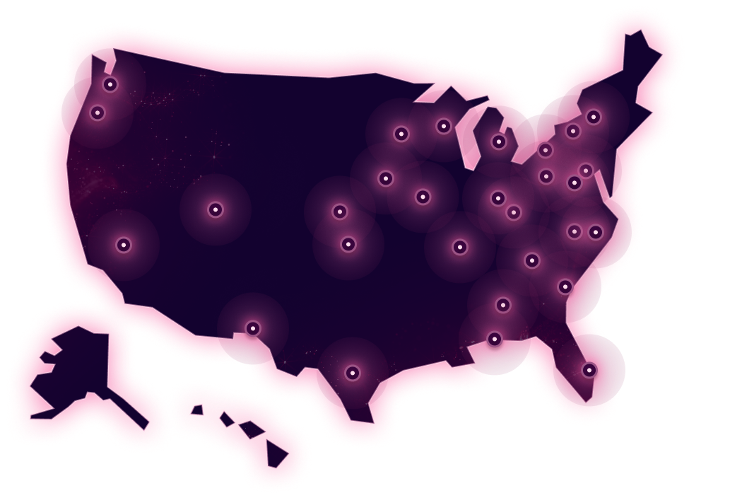 A map of the USA showing the ATSC 3.0 coverage